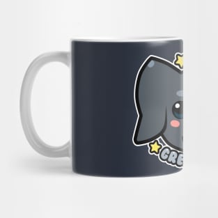 KAWAII Great Dane Dog Face Mug